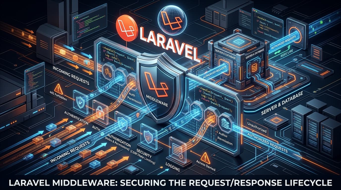 Laravel Middleware Like a Pro: Real-World Patterns for Auth, Roles, and Scoping